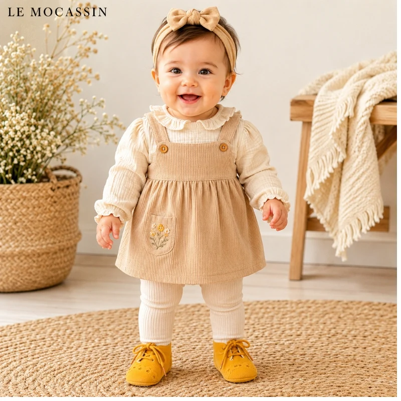 Mocassins Montants À Lacets Effet Craquelé Bébé Garçon