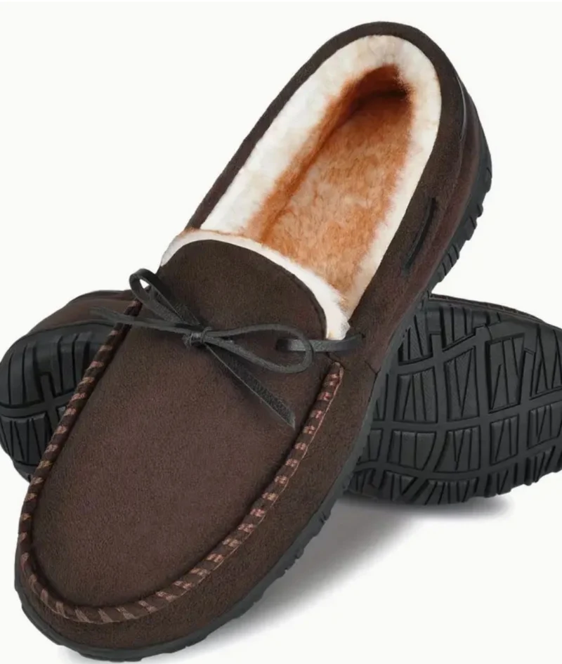 Mocassins En Daim Fourrés