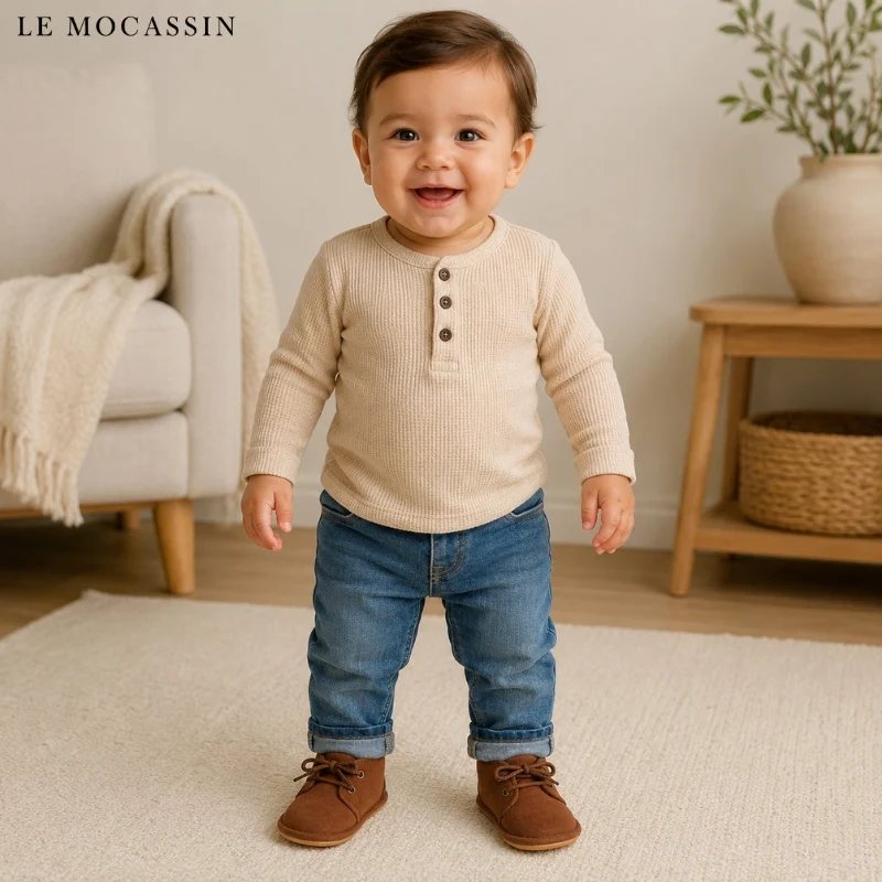 Mocassins En Daim Pour Garçons