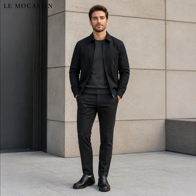 Mocassins Orthopédiques En Cuir De Vache Souple Pour Homme