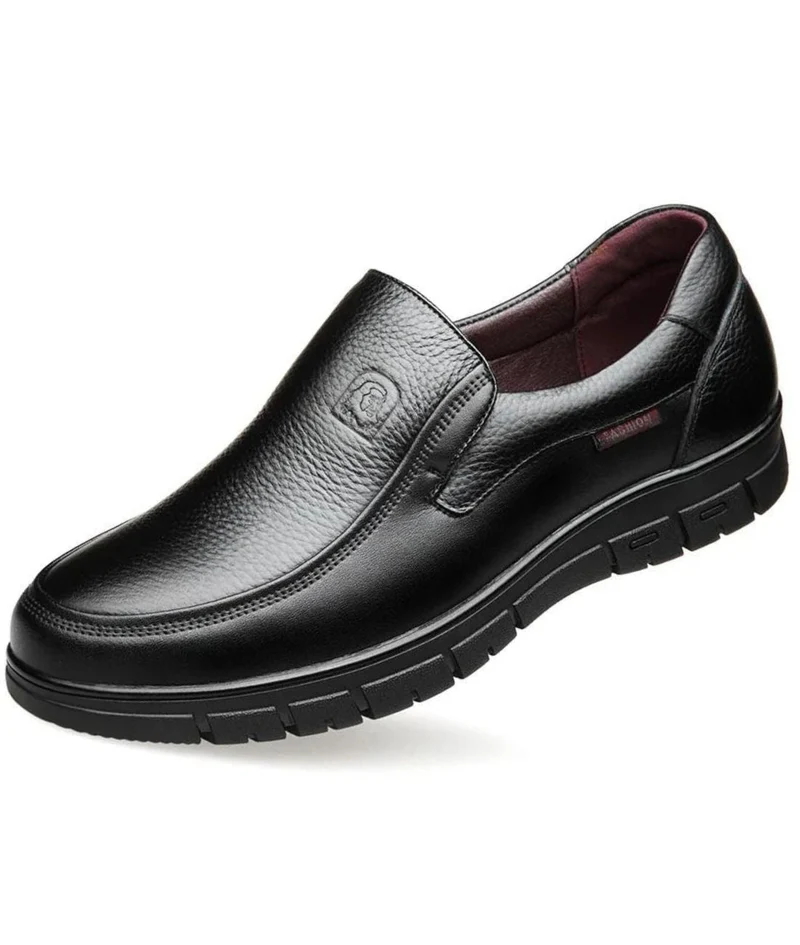 Mocassins Orthopédiques En Cuir De Vache Souple Pour Homme