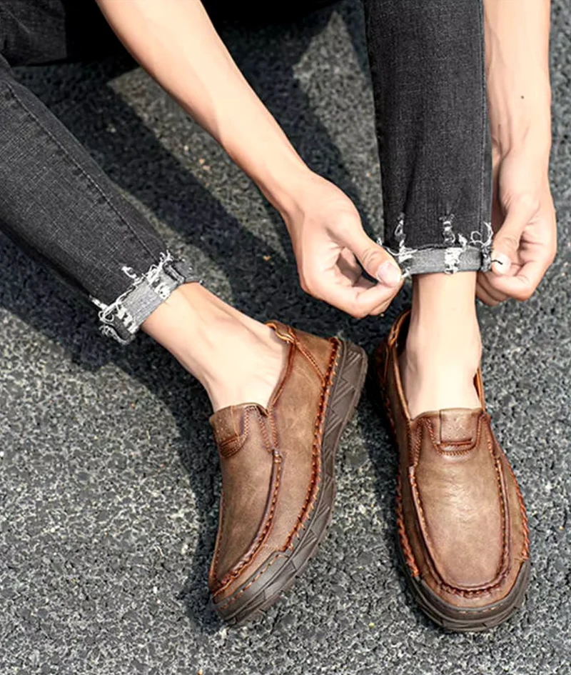Mocassins Orthopédiques À Semelle Souple Pour Homme