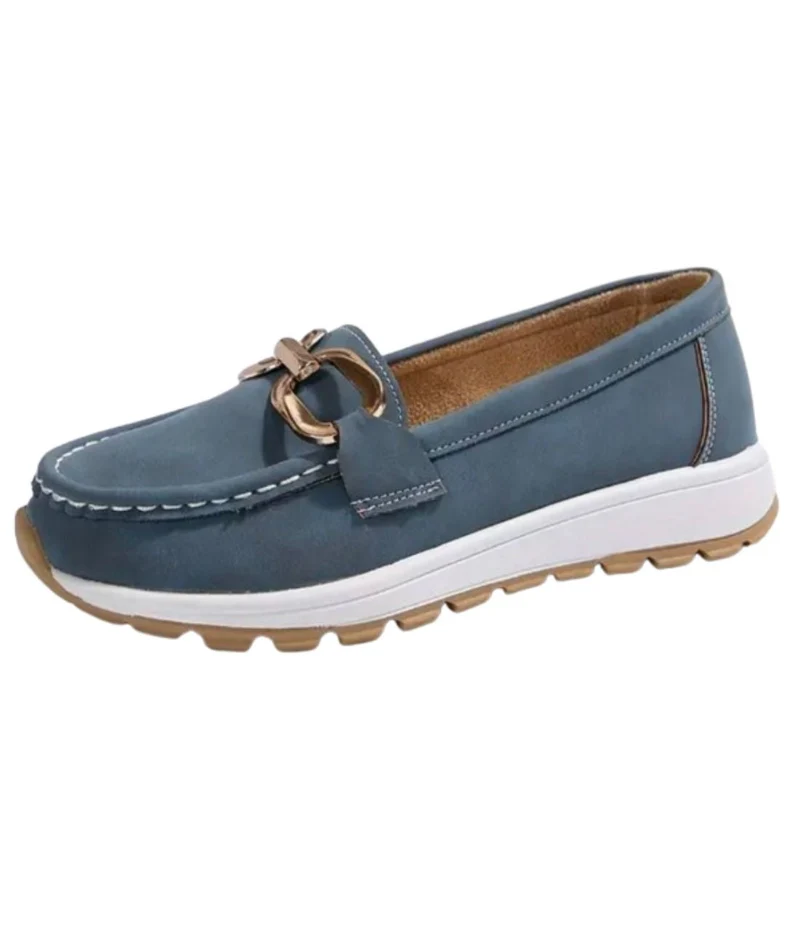 Mocassins Orthopédiques En Daim Compensés