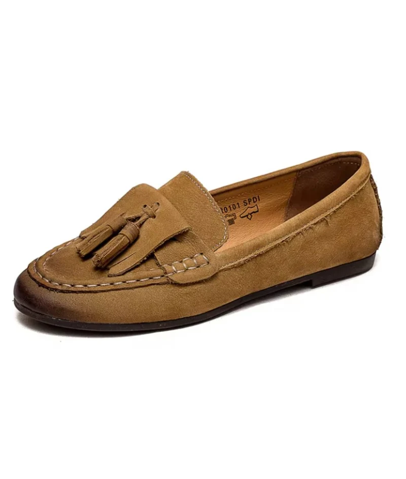 Mocassins Indiens En Daim À Glands