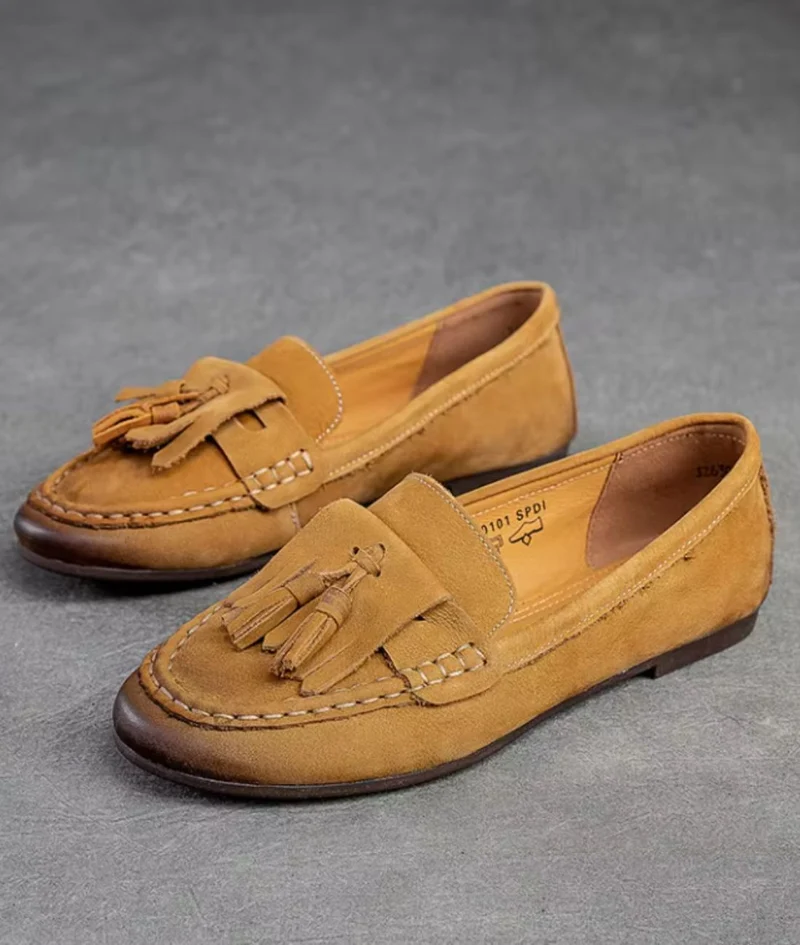 Mocassins Indiens En Daim À Glands