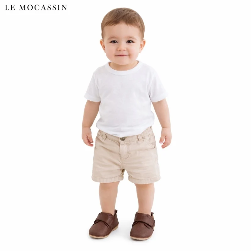 Mocassins Effet Cuir Scratch Avec Semelle Antidérapante Pour Bébé Garçon