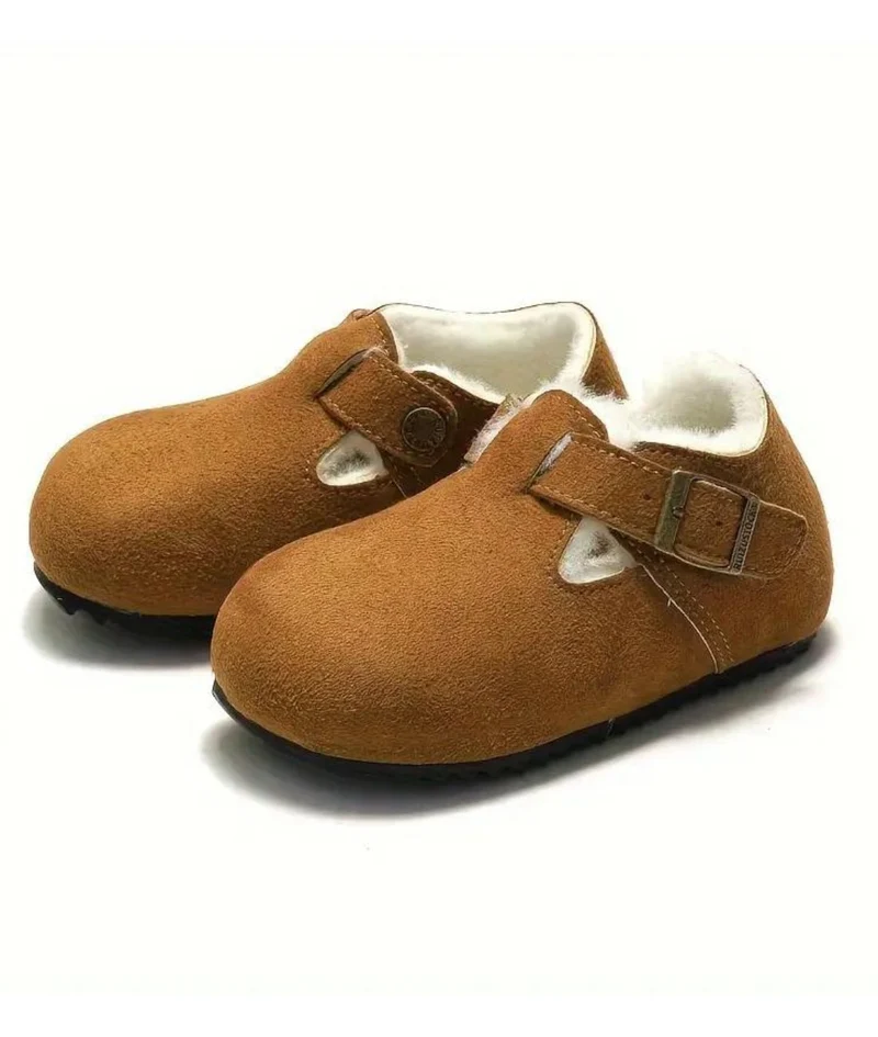 Mocassins En Daim À Bride Pour Garçon