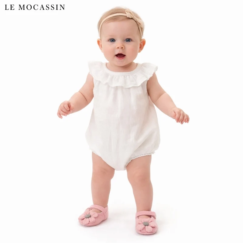 Mocassins Mignons À Fleurs Pour Bébé Fille