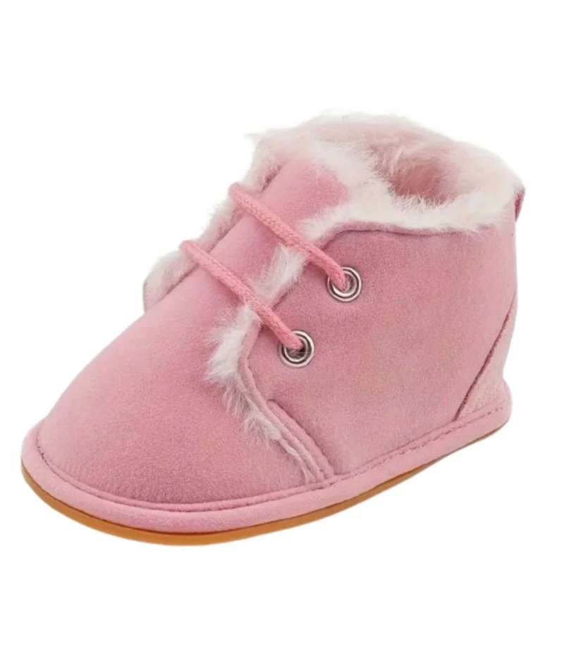 Mocassins En Daim Pour Bébé Fille