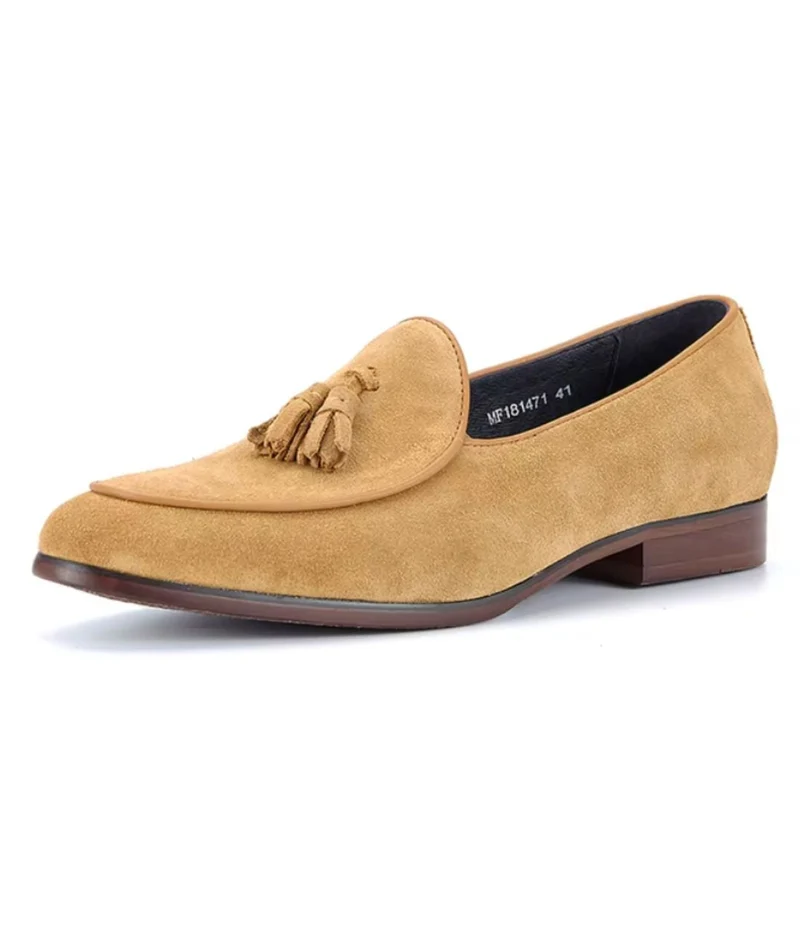 Mocassins Indiens En Daim Pour Homme