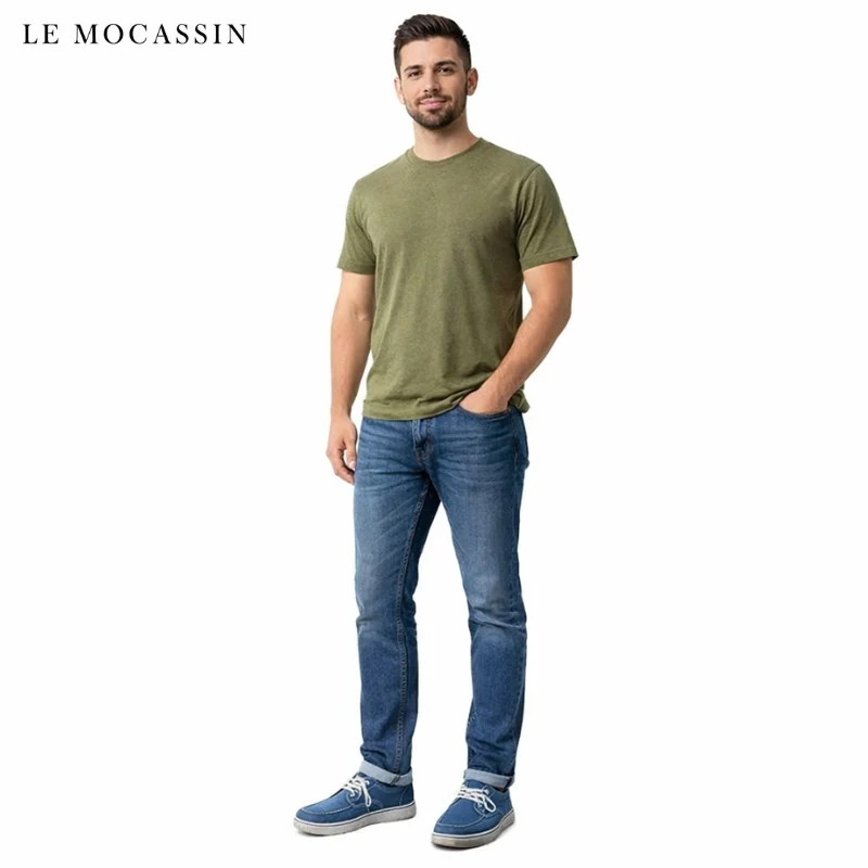 Mocassins Légers Et Décontractés Pour Homme En Tissu