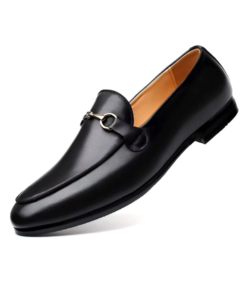 Mocassins Moderne En Cuir Véritable Pour Homme