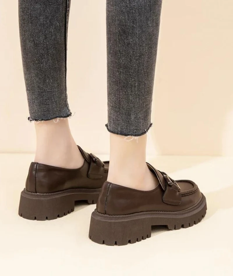 Mocassins Faciles À Enfiler En Cuir Pour Femmes