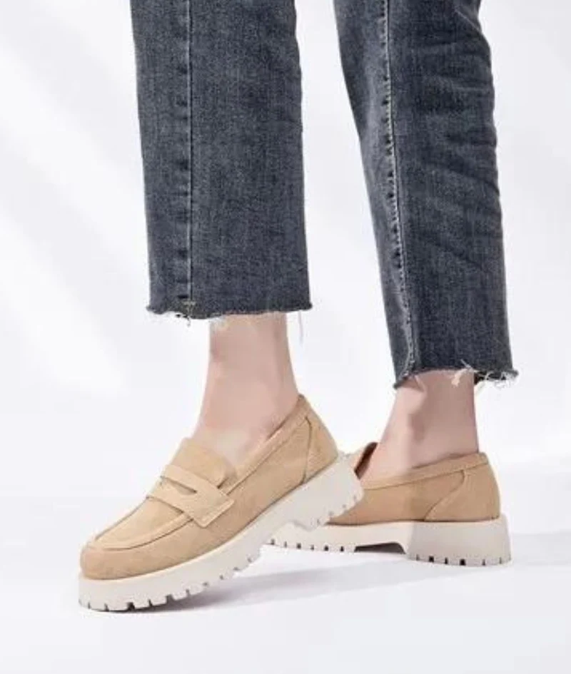 Mocassins En Velours Pour Femmes