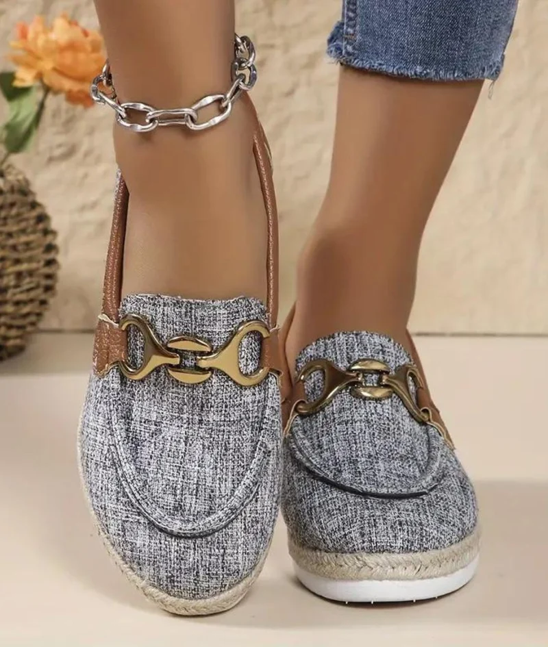 Mocassins En Jean À Plateforme Pour Femme