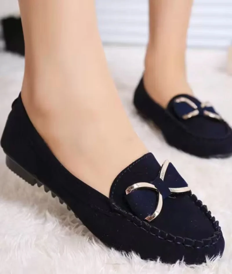 Mocassins en daim doux pour femme
