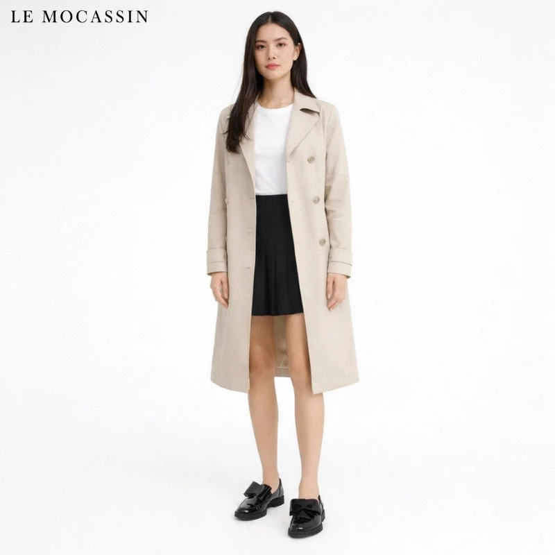 Mocassins Décontractés Avec Un Nœud Papillon Noir Pour Femmes