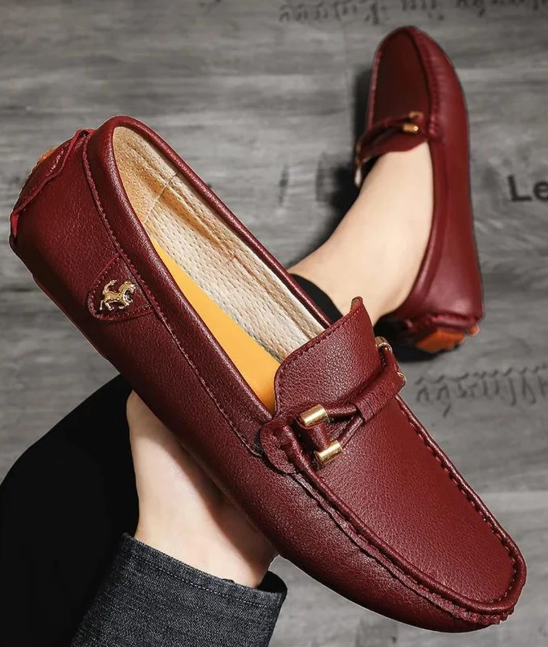 Mocassins En Cuir Synthétique Pour Homme
