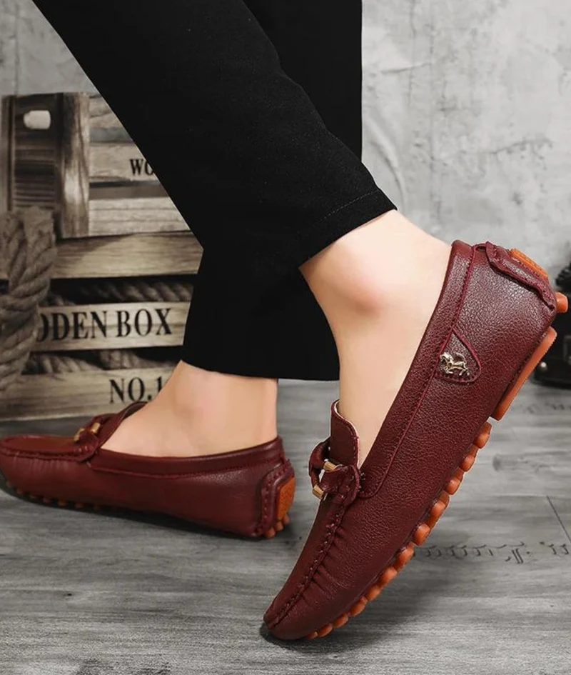 Mocassins En Cuir Synthétique Pour Homme