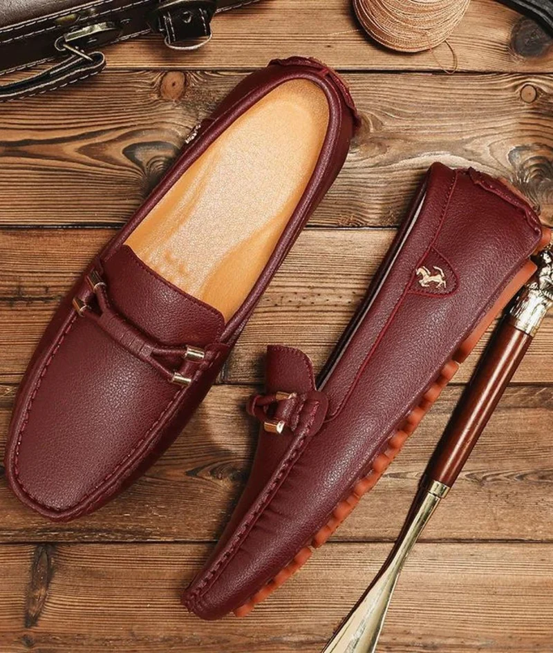 Mocassins En Cuir Synthétique Pour Homme