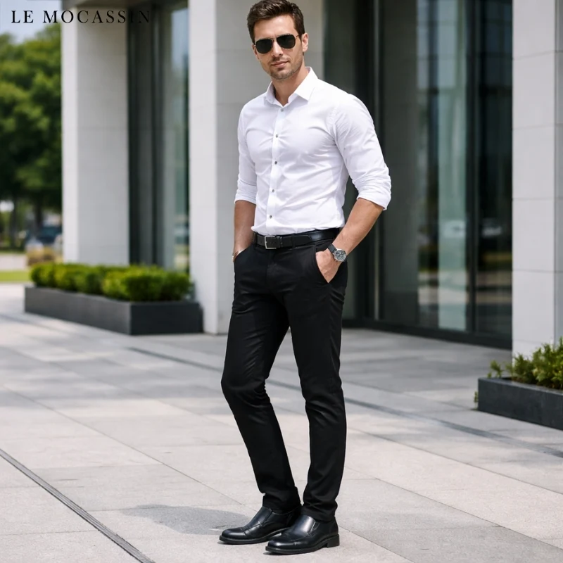 Mocassins En Cuir Synthétique Super Légers Pour Hommes