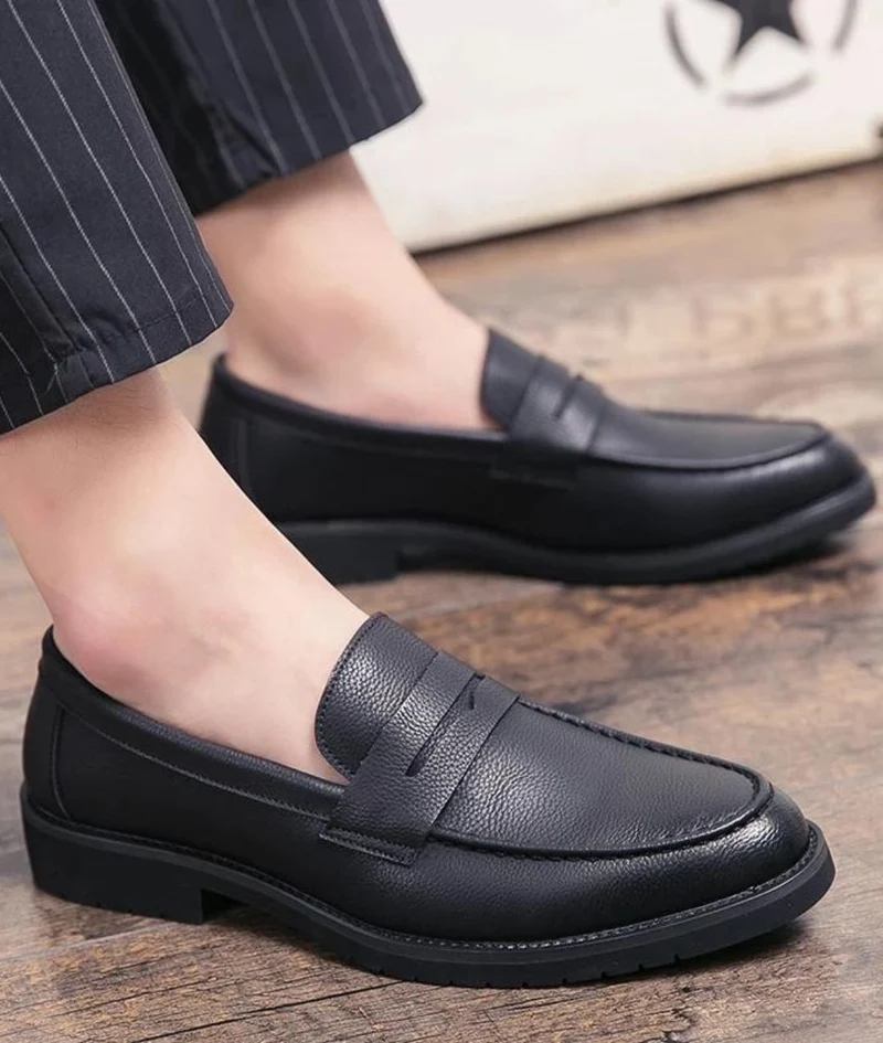 Mocassins En Cuir Formels Pour Hommes