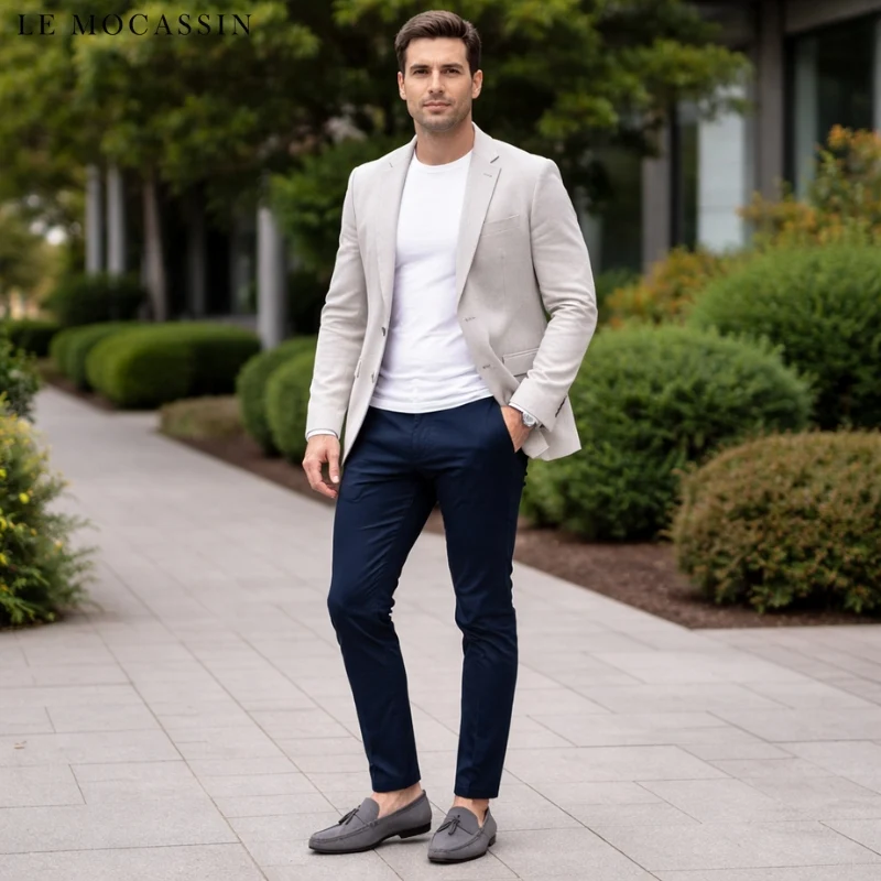 Mocassins Décontractés À Glands Pour Homme