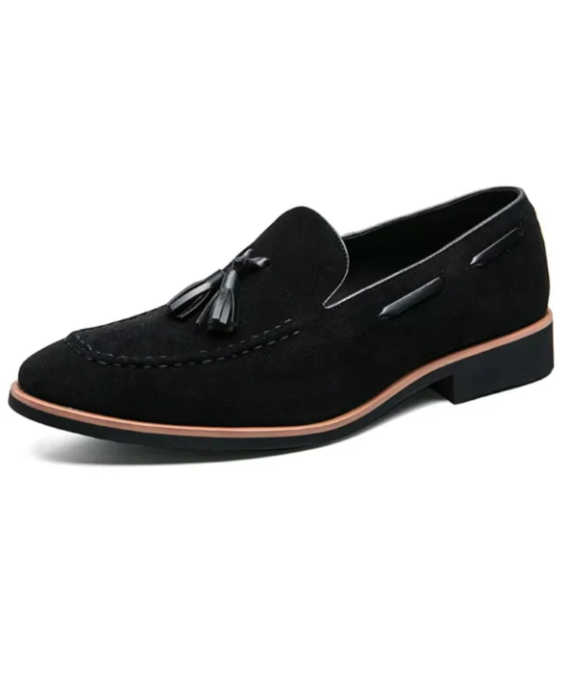 Mocassins Décontractés En Daim véritable À Glands Pour Homme