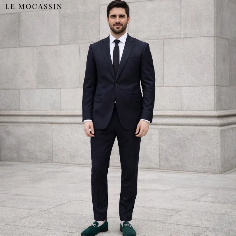 Mocassins Effet Daim Classiques Pour Hommes