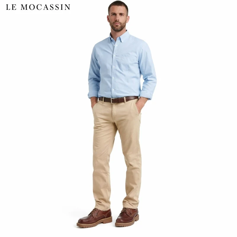 Mocassins Décontractés À Plateforme En Cuir Véritable Pour Homme