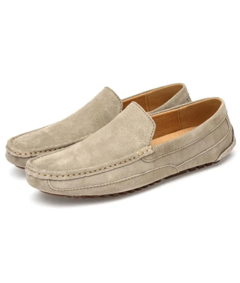 Mocassins Classiques En Cuir Véritable Respirants