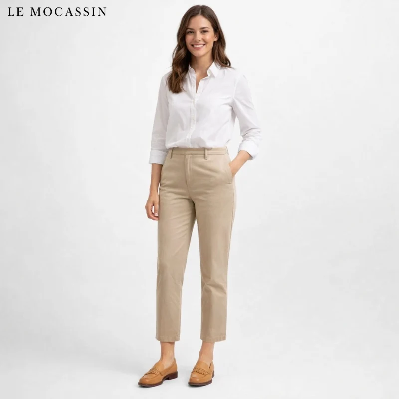 Mocassins Décontractés En Cuir Véritable Pour Femmes