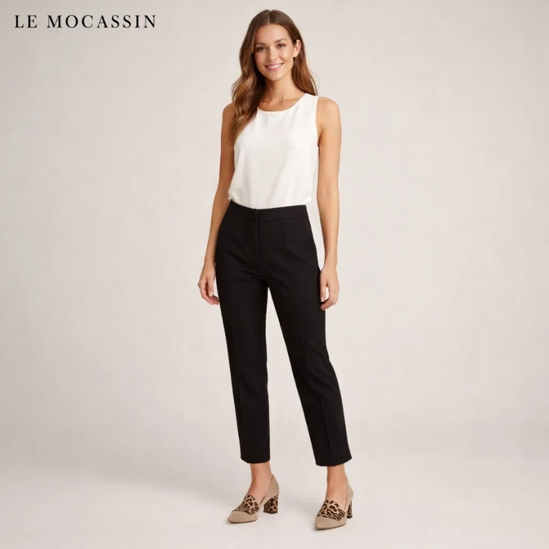 Mocassins Daim À Talons Hauts Pour Femmes