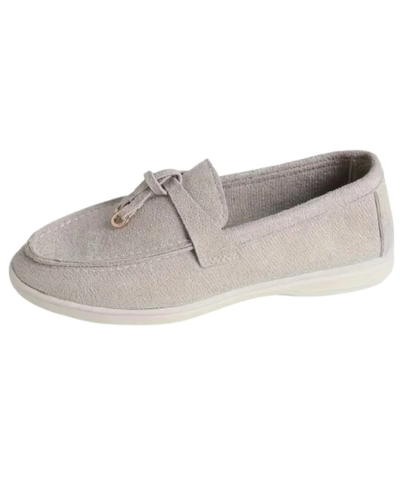 Mocassins D’été En Daim Synthétique Pour Femmes