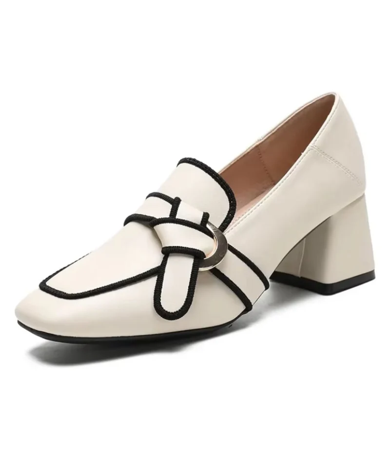 Mocassins D’été À Talons Pour Femmes