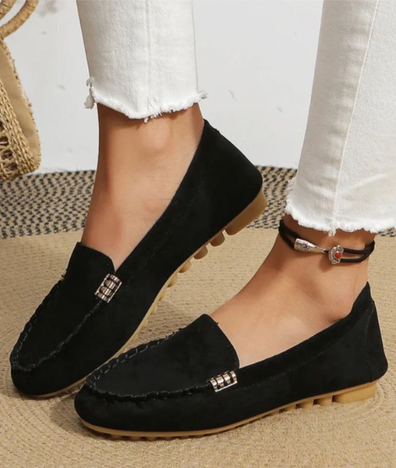 Mocassins Confortables À Crampons Pour Femme