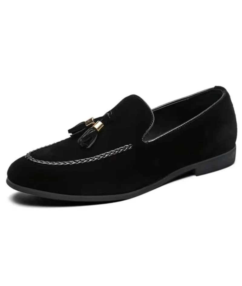 Mocassins Classiques À Glands En Daim