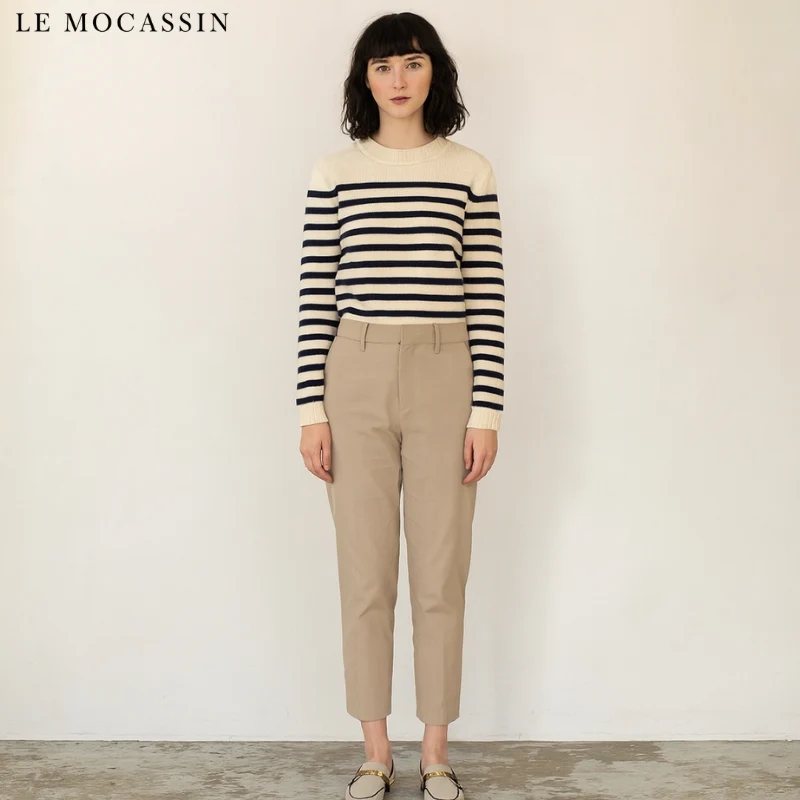 Mocassins Classiques À Petits Talons Carrés Pour Femme