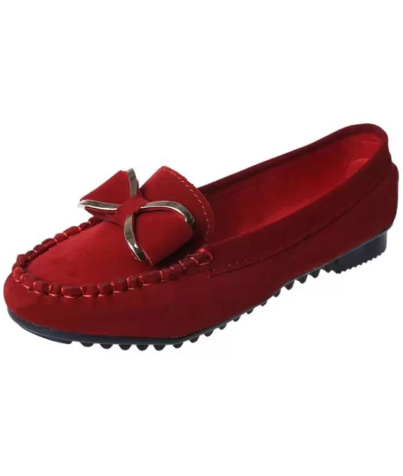 Mocassins Classiques En Daim Pour Femmes
