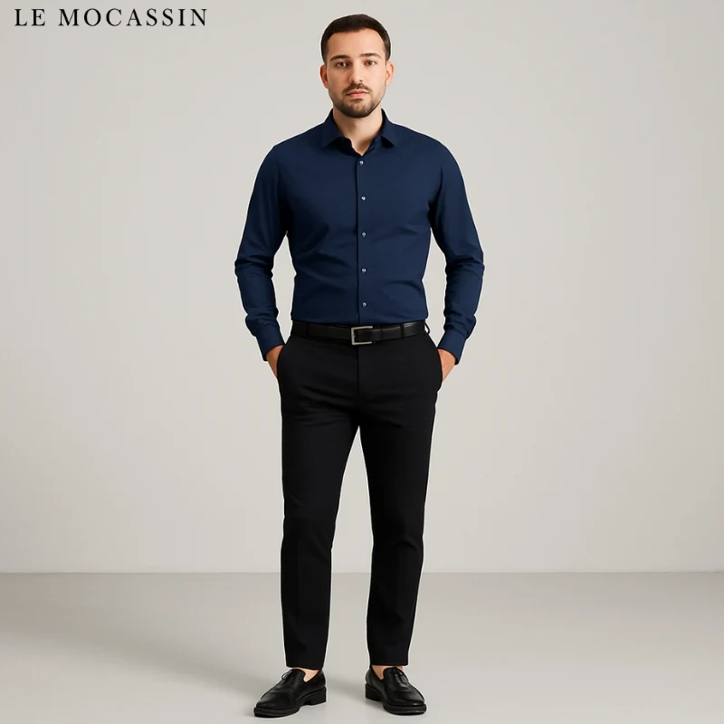 Mocassins Chics En Cuir À Gland Pour Hommes