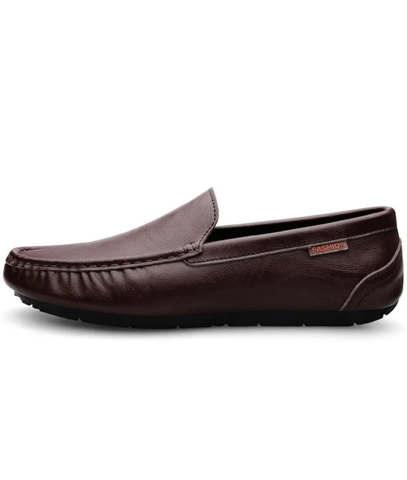 Mocassins Bateau Grandes Tailles En Cuir Véritable Pour Homme