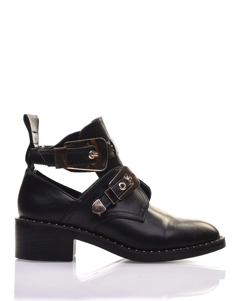 Bottines ajourées noires
