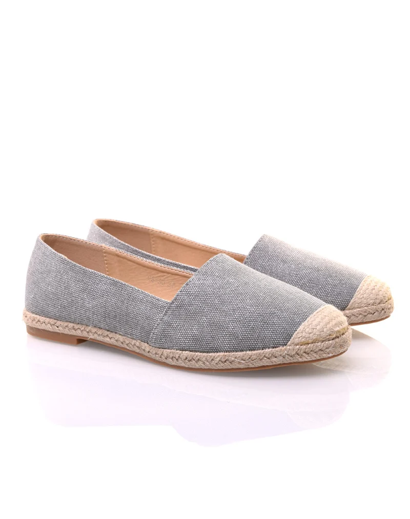 Espadrilles grises pailletées