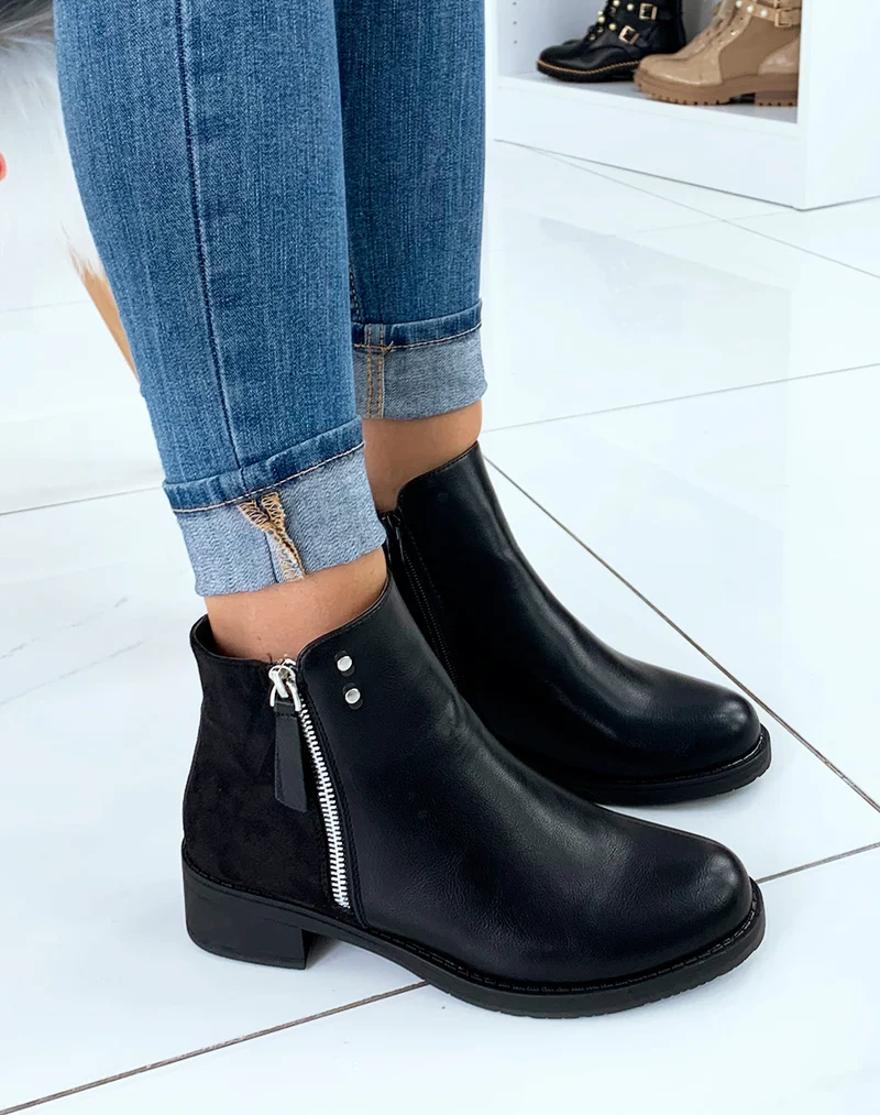 Bottines basses noires