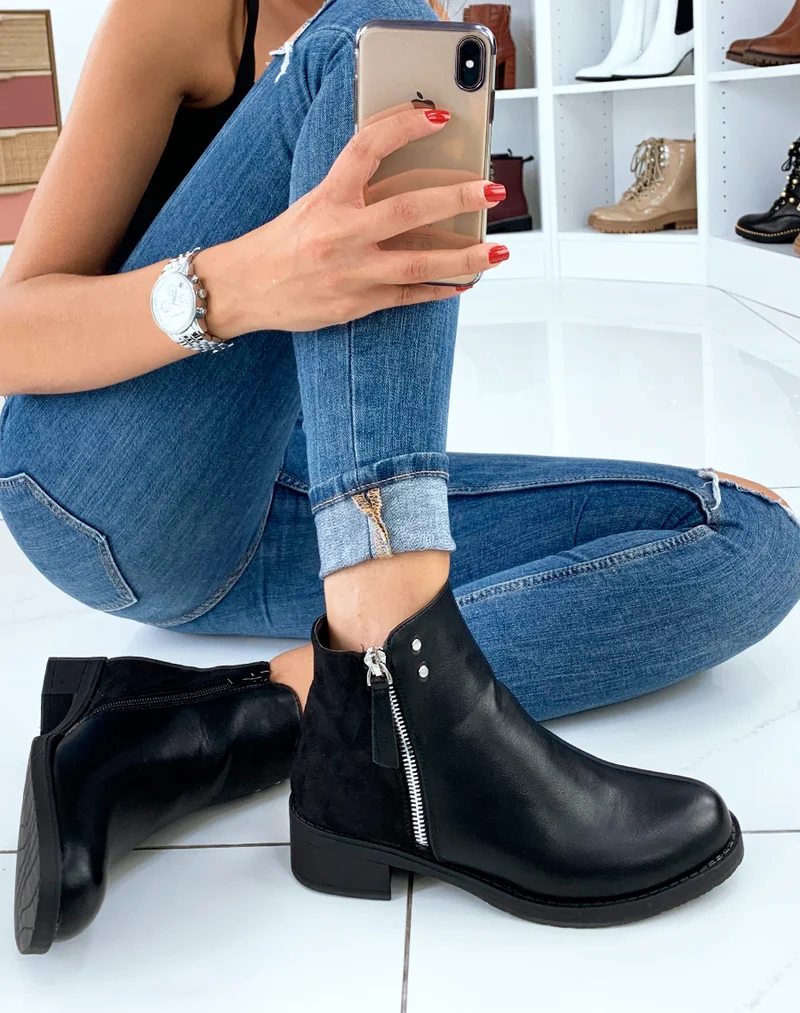 Bottines basses noires