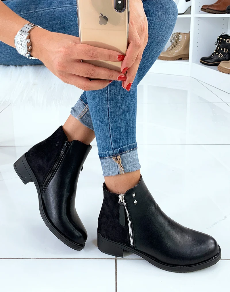 Bottines basses noires