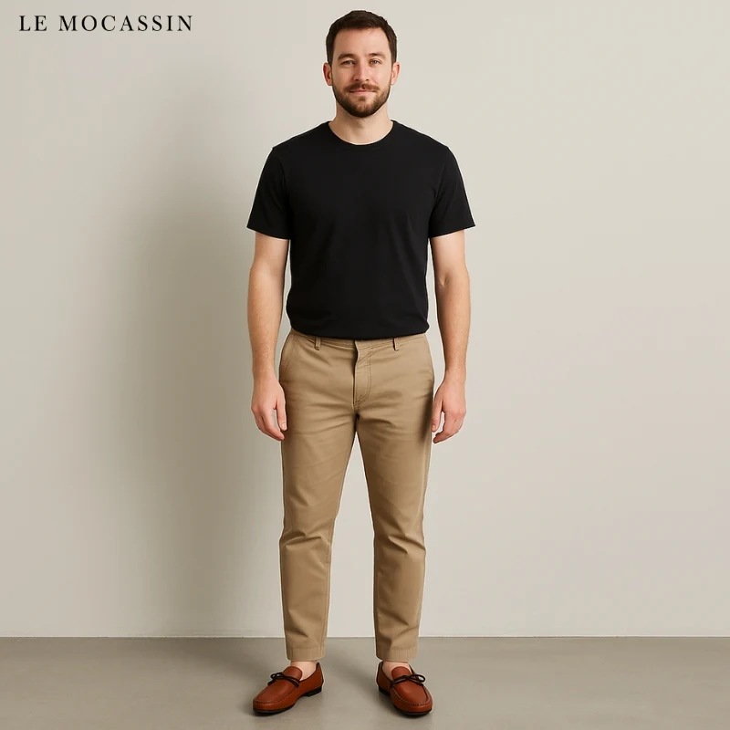 Mocassins Bateau Formels À Lacets Pour Homme