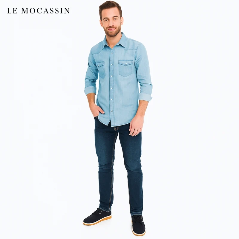 Mocassins Bateau Noirs Bicolores À Lacets Pour Homme