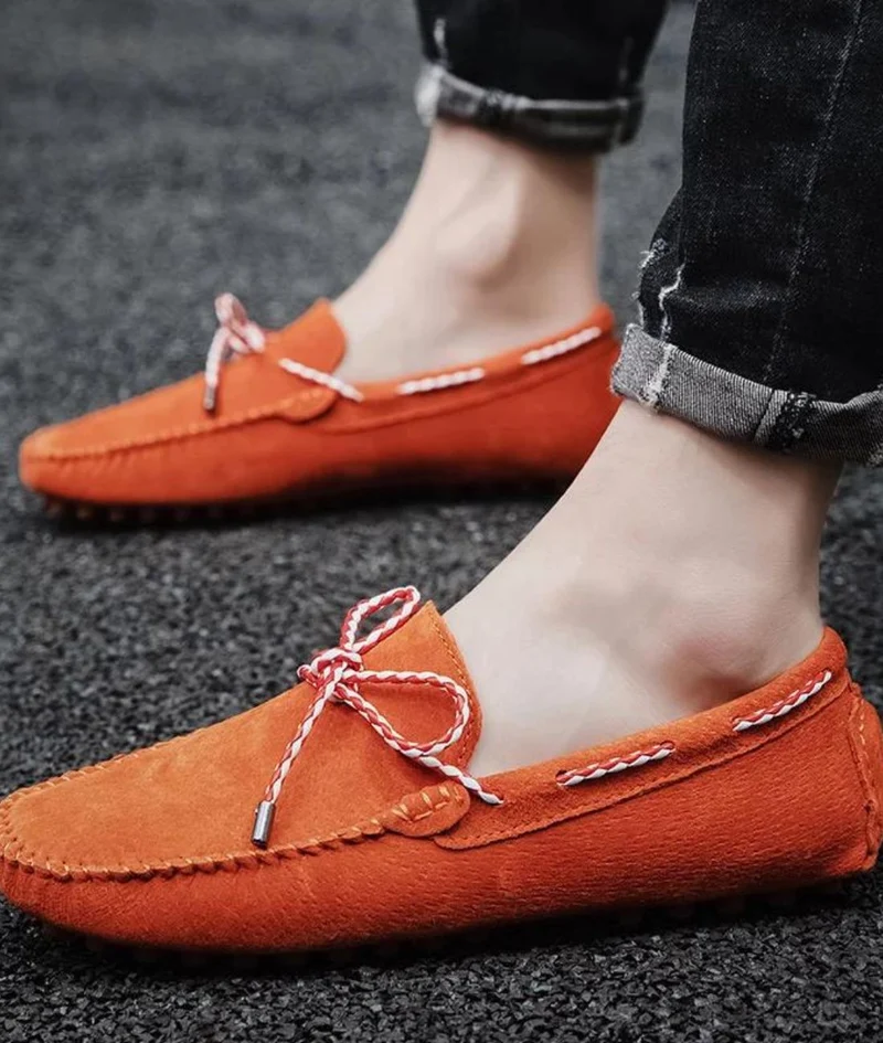Mocassins Bateau Classiques Effet Daim À Enfiler Pour Homme