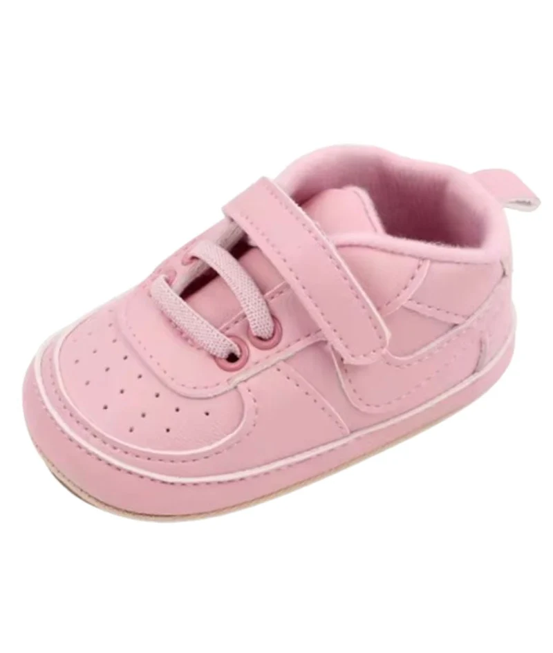 Mocassins Ajourés À Lacets Style Baskets Pour Bébé Fille